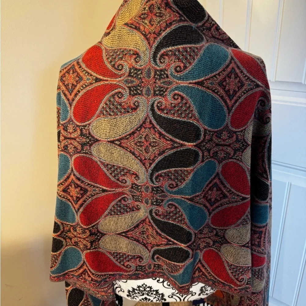 Adrienne Vittadini Multicolor Paisley Wrap NWT